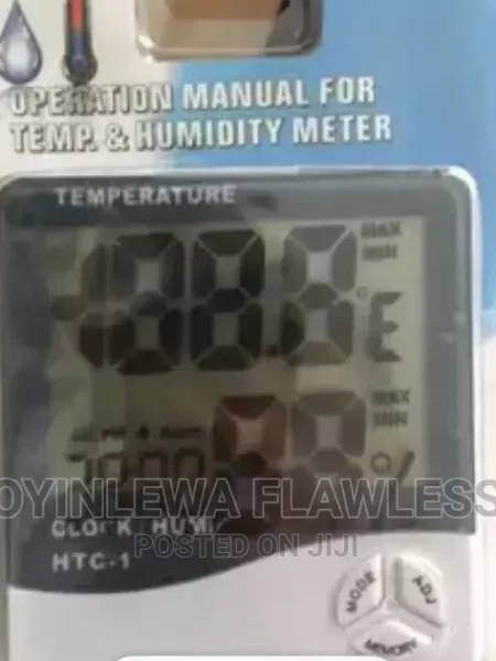 Hygrometer Eyelash Extension LCD Humidity Clock